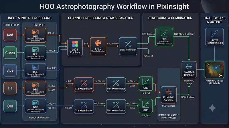 My HOO processing workflow in PixInsight