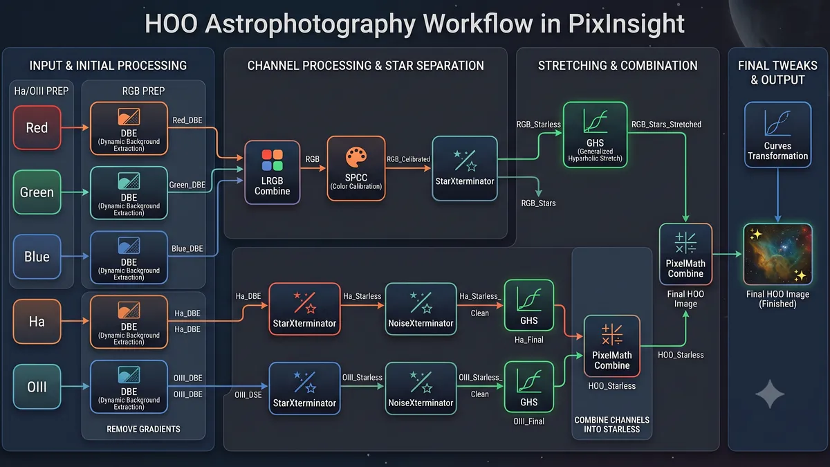 My HOO processing workflow in PixInsight